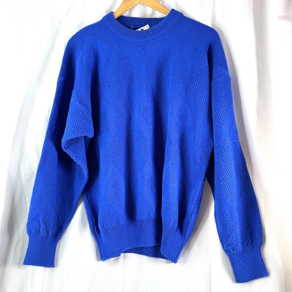 Vintage‎ Fila Mens italy Blue Sweater Sz 38 US